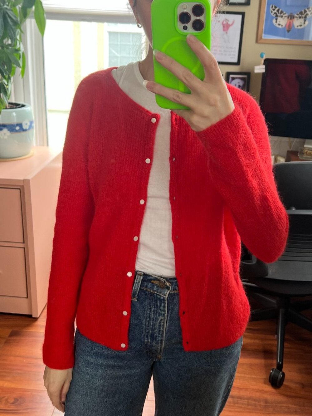 Red Gaspard Cardigan NWT - Picture 2 of 5